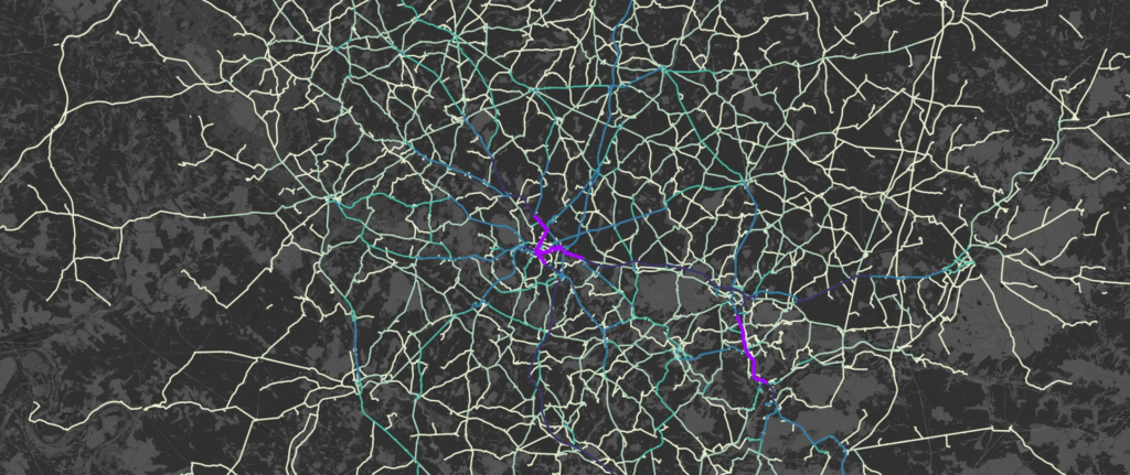 Fluent : cartographie par modélisation des flux domicile-travail